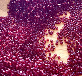 Vintage 9º Dark Ruby Seed Beads, 50 gram bag