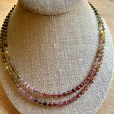 Tourmaline Ombre Double Strand Necklace