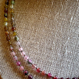 Tourmaline Ombre Double Strand Necklace