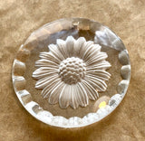 Vintage German Glass Sunflower Pendant