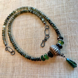 Faceted Green Tourmaline Necklace