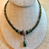 Faceted Green Tourmaline Necklace