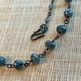 Sapphire and Silver Necklace by Ruth