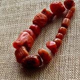 3.5 Grams of Antique Nigerian Coral Beads
