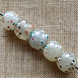 Venetian Milk Glass Eye Beads