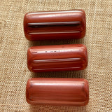 Large Brown Glass Cylindrical  Bead