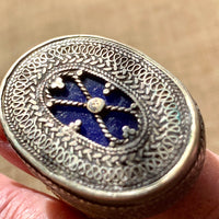 Afghan Ring, Blue Glass