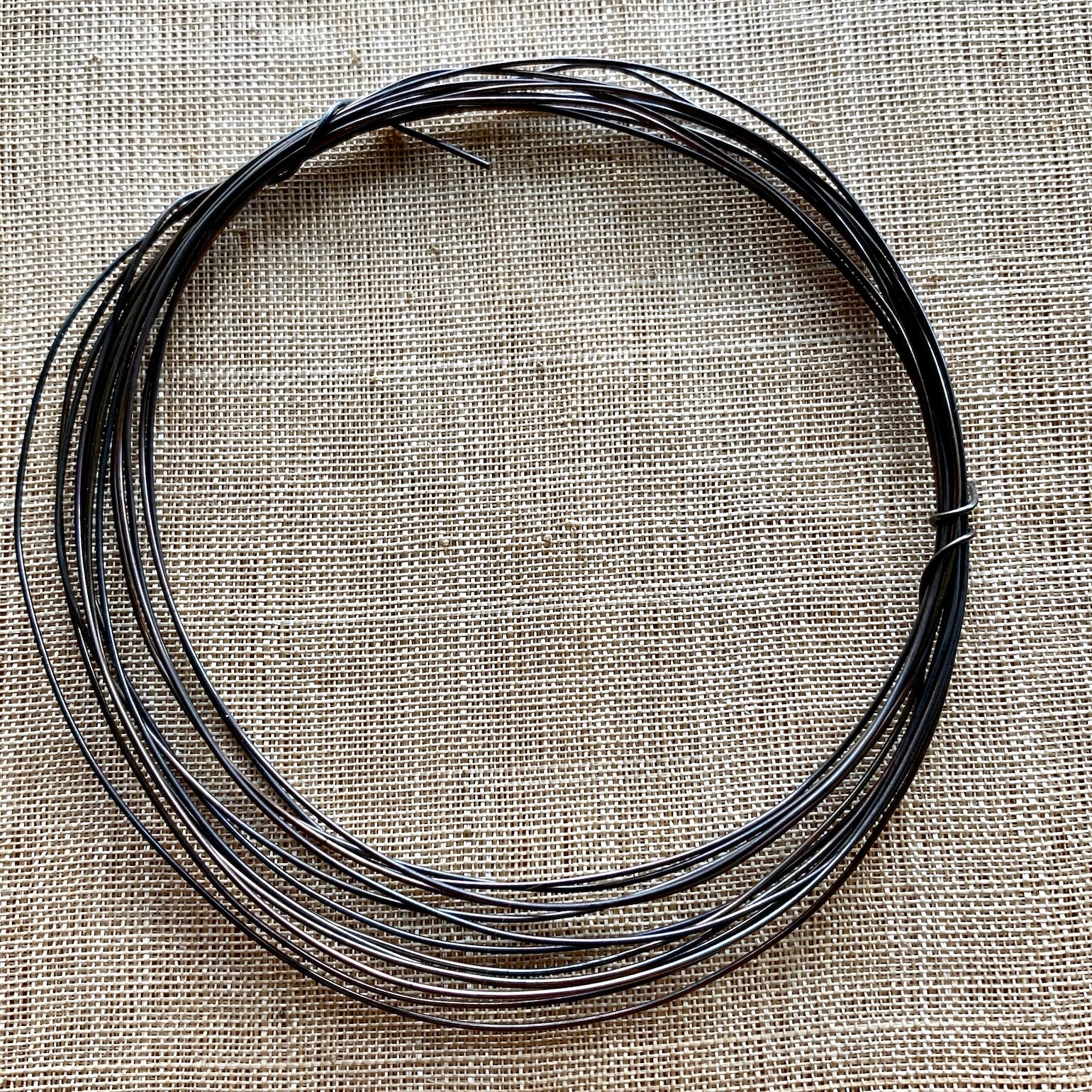 Oxidized Sterling Silver Wire-22Ga Half Hard (Sold per foot).