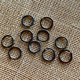 5.5mm Oxidized Sterling Jump Rings, 10