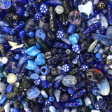 Mixed Blue Glass One Pound Bag