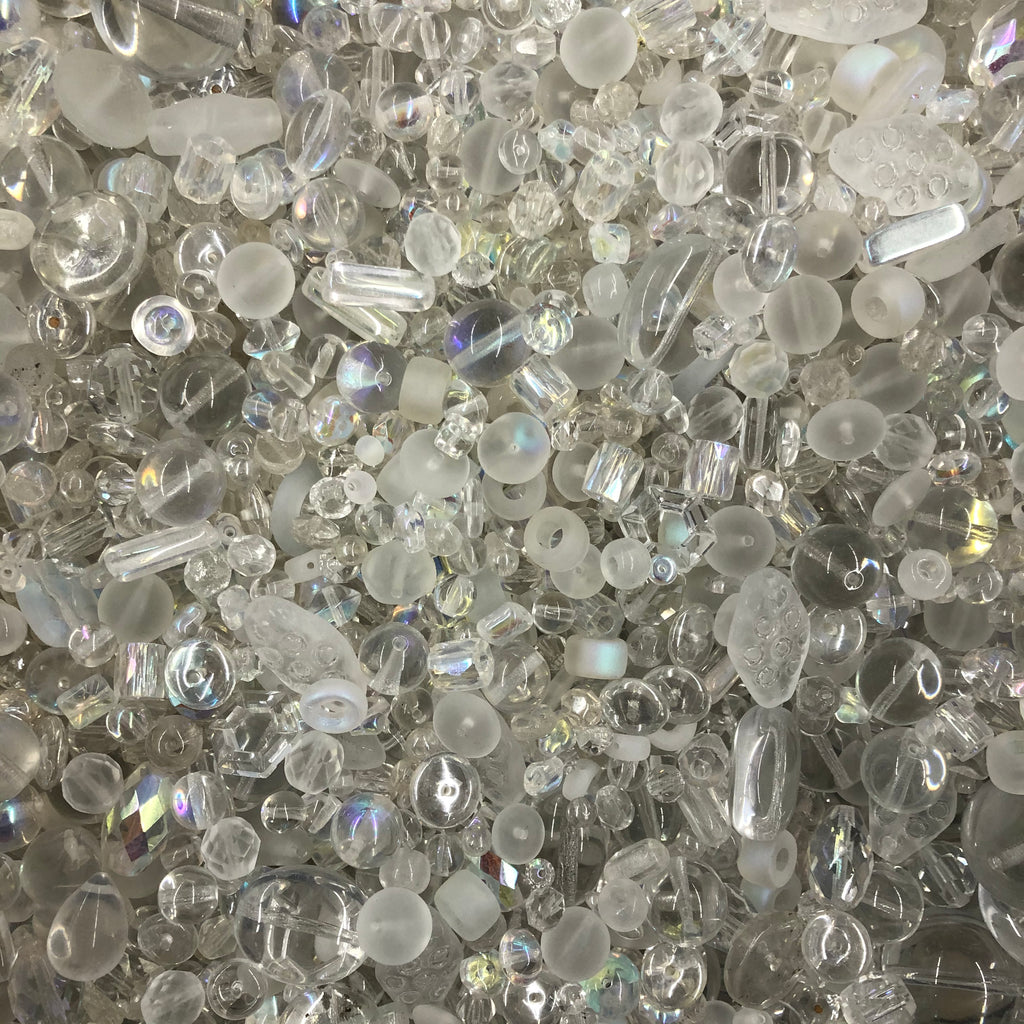 Mixed Clear Glass One Pound Bag