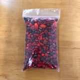 Mixed Red Glass One Pound Bag