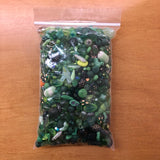 Mixed Green Glass One Pound Bag