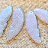 Lavender Jade Fish Carving