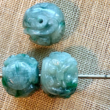 Burmese Jade Carved Bead
