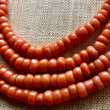 Strand of Orange Antique Coral