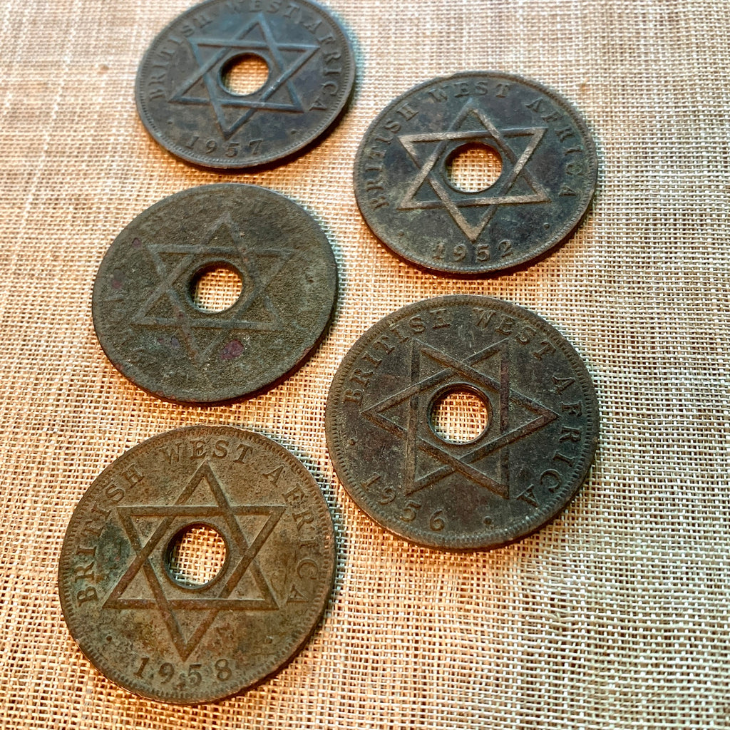 Set of 1959 Nigerian "One Half Penny" Coins