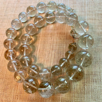 Graduated Strand of Rutilated Quartz