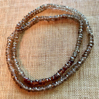 Reddish-Brown Zircon 4mm Rondelles