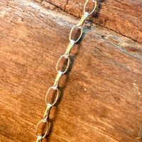 Larger Sterling Silver Oval Rolo Chain