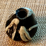 Pre-Islamic Glass Bead, Black & White