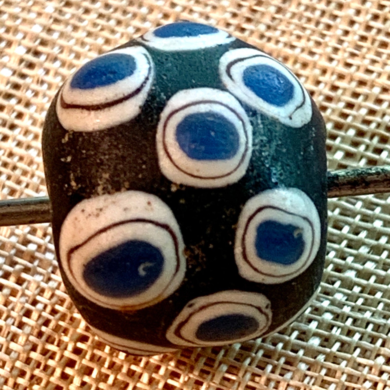 Ancient Cobalt Tradewind Glass 6mm Beads