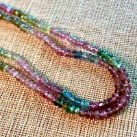 3mm Faceted Tourmaline Rondelles
