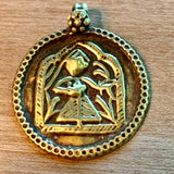 Vintage 18 Karat Gold Devi Amulet