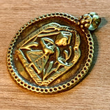 Vintage 18 Karat Gold Devi Amulet