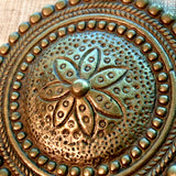 Large Round Brass Pendant, Nepal