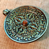 Brass Mandala Pendant, Nepal