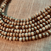 3 1/2mm Bone Beads, India