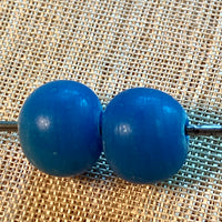 12mm Opaque Blue Beads