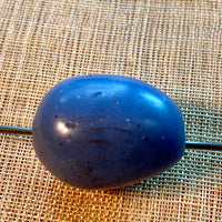 Large Antique Opaque Blue Beads
