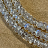 Rainbow Moonstone Rondelles