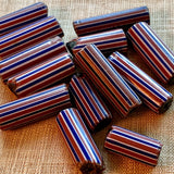 Antique Cylindrical Red, White & Blue!