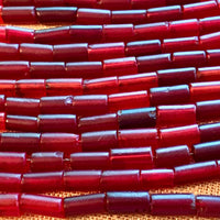 Antique Ruby Glass Cylinders