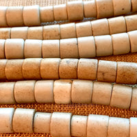 Antique White Large Tile Beads