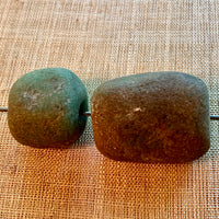2 Ancient Amazonite Beads