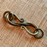 Large Brass S-Clasp, Thailand