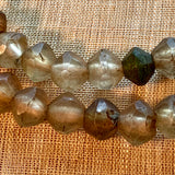 Beige/Clear Vaseline Beads