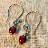 Venetian Red Earrings, by Ruth