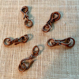 Handmade Hook & Eye Clasp, Copper