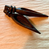 Large Black Palmwood Pendant