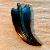 Lou Zeldis Horn Pendant, Leaf
