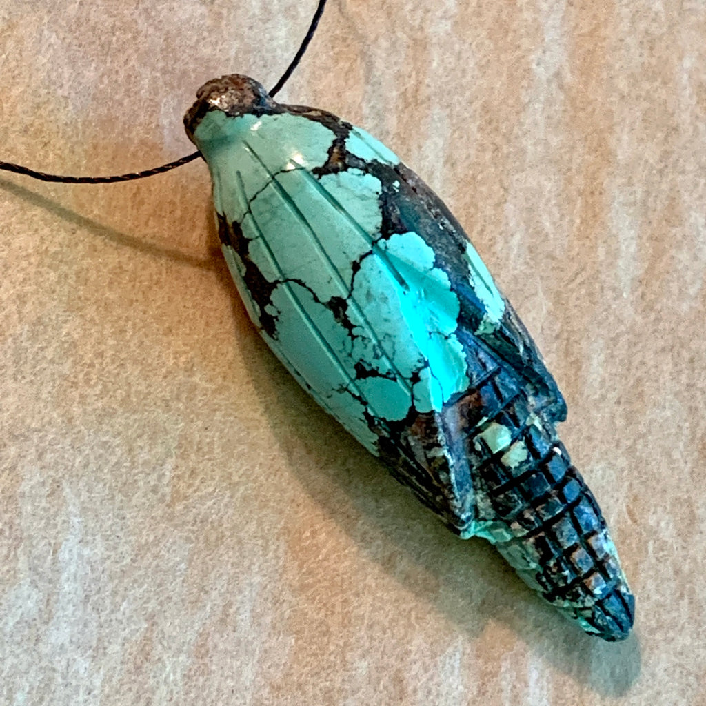 Carved Turquoise Corn Pendants!