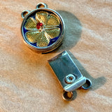 Clasp with Vintage Sari Fabric