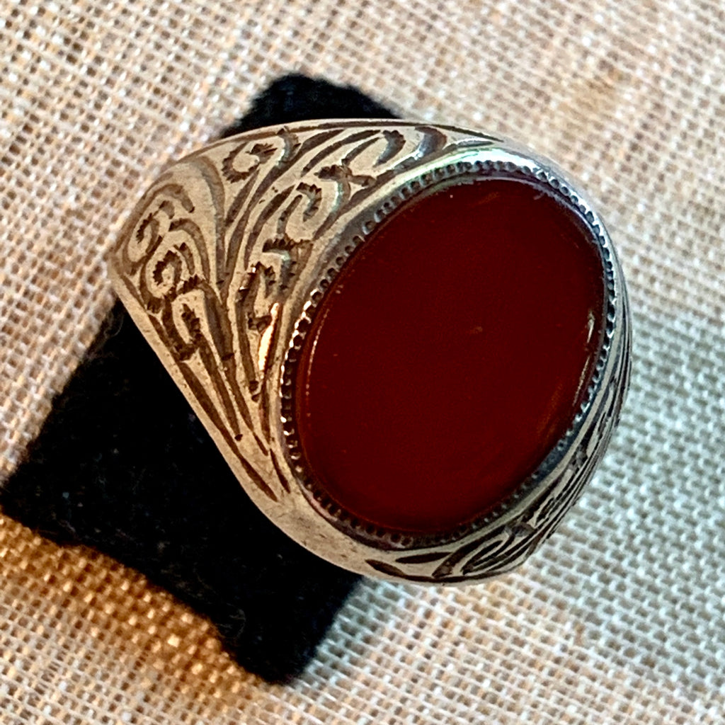 Vintage Carnelian Ring, Thailand