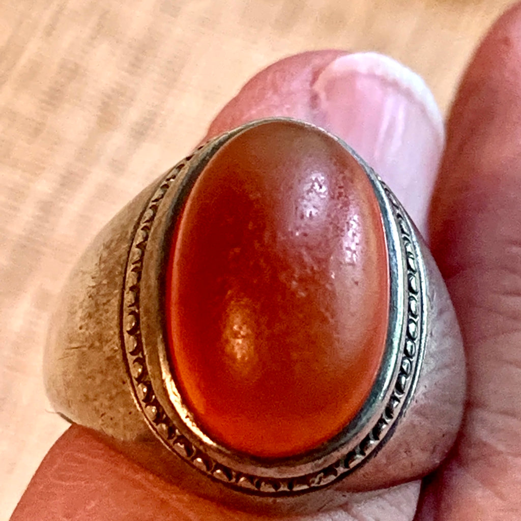 Vintage Carnelian Ring, Afghan