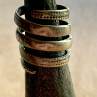 Antique Silver Coiled Ring, India